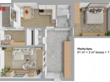 Prodej bytu, 2+1, 95 m²