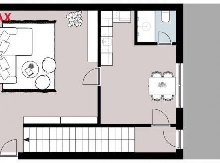 Pronájem bytu, 1+1, 35 m²