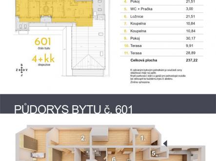 Prodej bytu, 4+kk, 237 m²