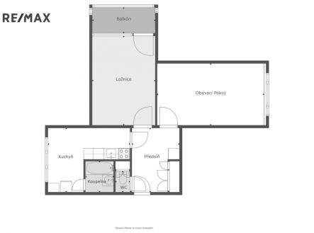 Prodej bytu, 2+1, 61 m²