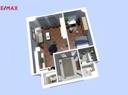 Prodej bytu, 2+1, 52 m²