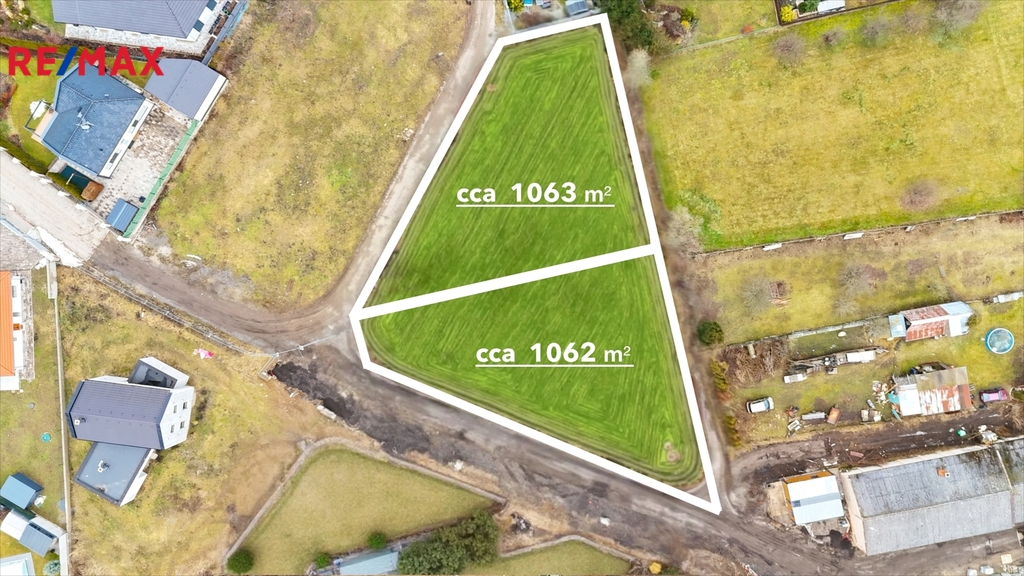 Plánované rozdělení pozemků