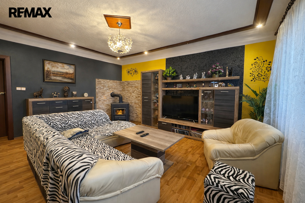 Obývací pokoj v patře domu