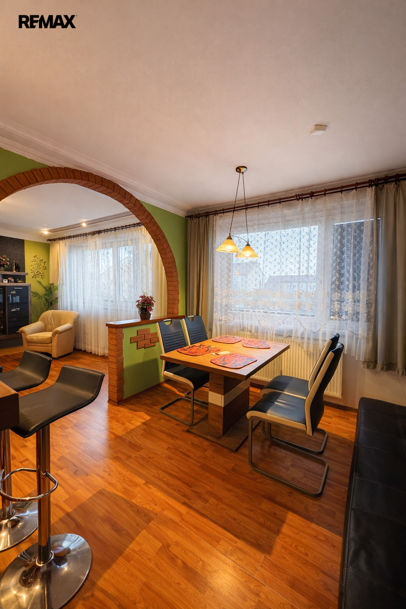 Jídelní kout v patře domu