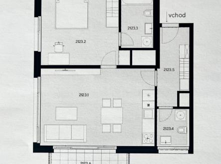 Pronájem bytu, 2+kk, 68 m²