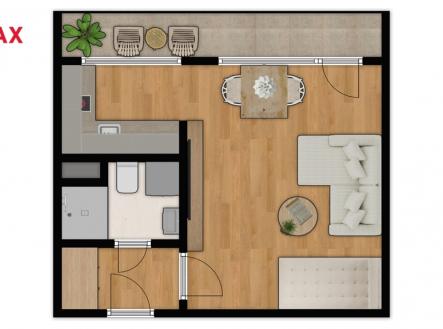 Pronájem bytu, 1+kk, 27 m²