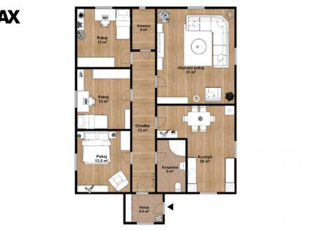 Pronájem bytu, 4+1, 118 m²