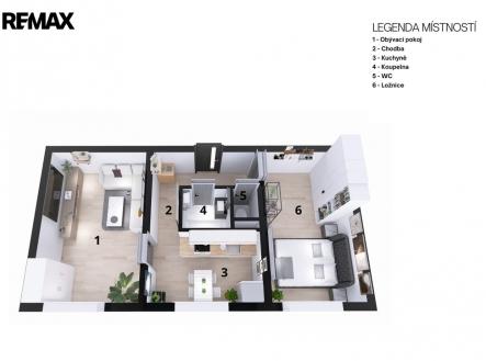 Prodej bytu, 2+1, 52 m²