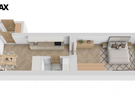 Prodej bytu, 2+kk, 43 m²