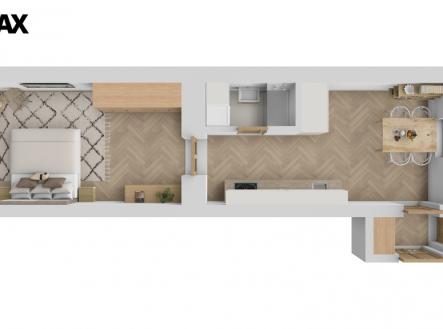 Prodej bytu, 2+kk, 43 m²