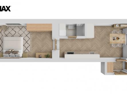 Prodej bytu, 2+kk, 43 m²