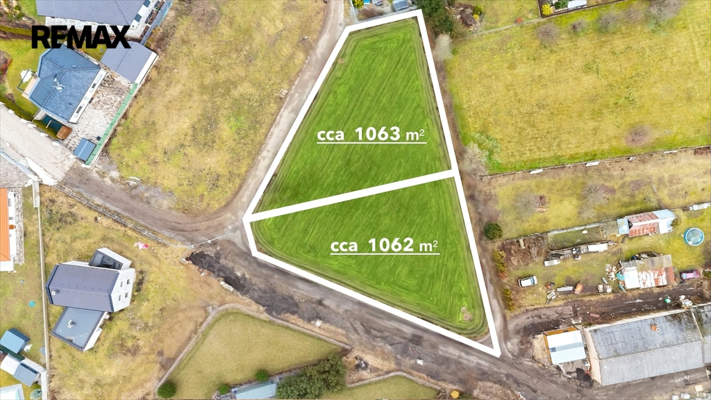 Plánované rozdělení pozemků