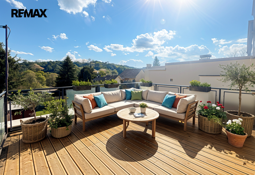 K příjemným bonusům patří i slunná terasa s výhledem do okolí