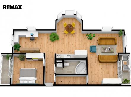 Pronájem bytu, 2+kk, 106 m²
