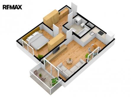 Pronájem bytu, 2+kk, 63 m²