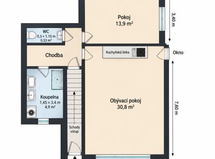 Prodej domu/vily, 60 m²