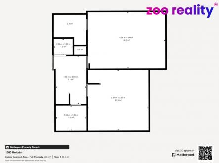 Prodej bytu, 2+kk, 48 m²