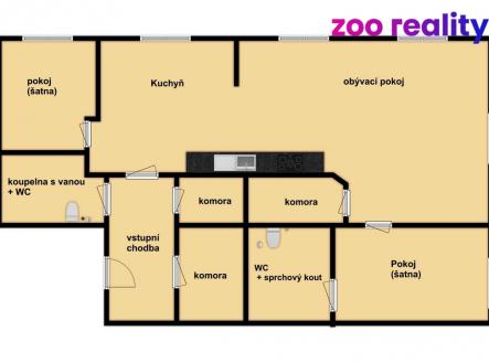 Prodej bytu, 3+kk, 67 m²