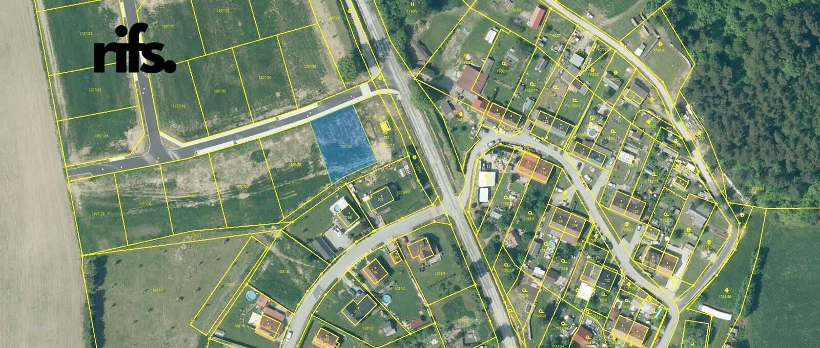 Prodej pozemek Bydlení, 904㎡|Český Krumlov, Jihočeský kraj, Bohdalovice, 38101