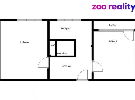 Prodej bytu, 2+1, 65 m²