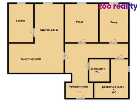 Prodej bytu, 4+kk, 71 m²