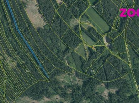 Prodej pozemku, les, 4 056 m²