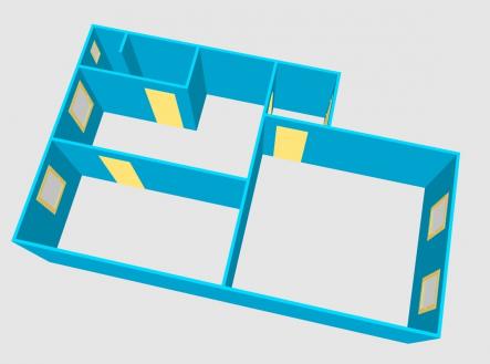 Pronájem bytu, 2+1, 53 m²