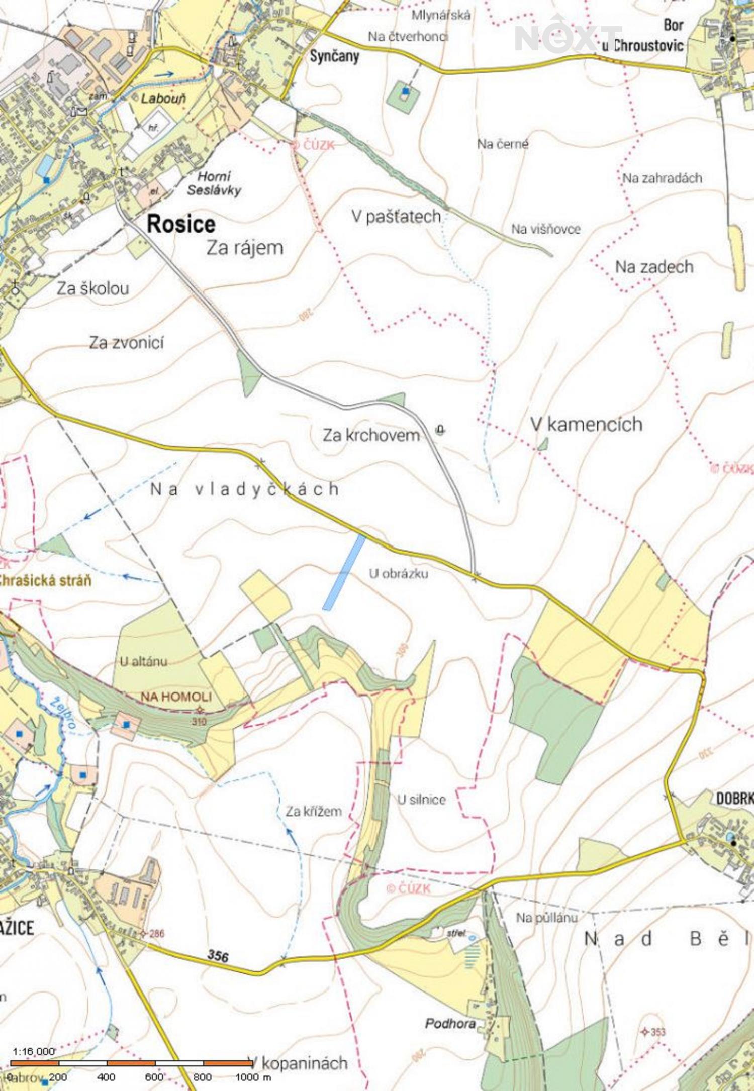 Prodej pozemek Pole|Pardubický kraj, Chrudim, Rosice, 1, 53834