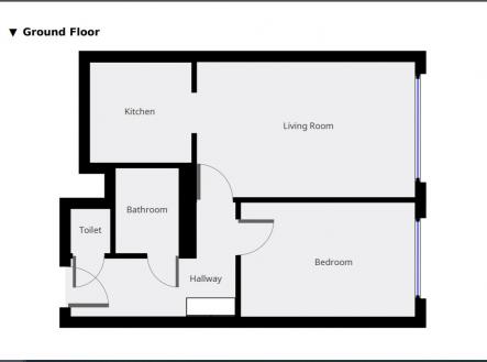 Pronájem bytu, 2+kk, 43 m²