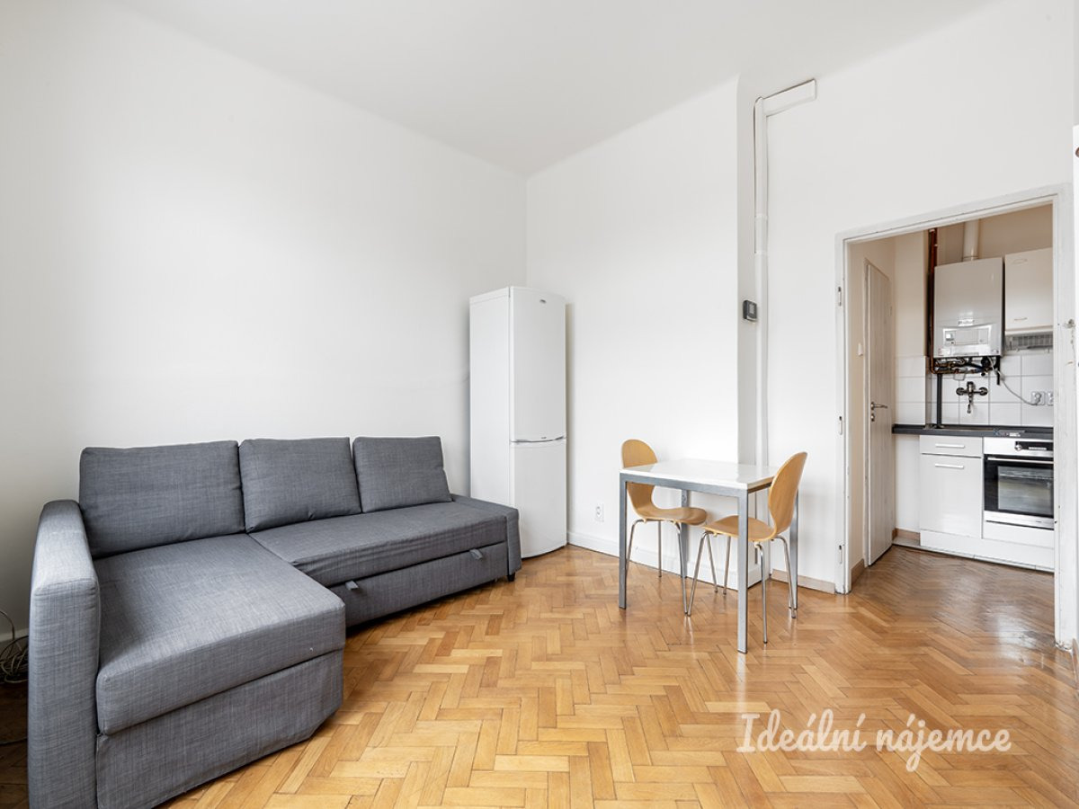 Pronájem bytu 1+kk, Chrudimská, Vinohrady, 17500 Kč/měs, 22 m2
