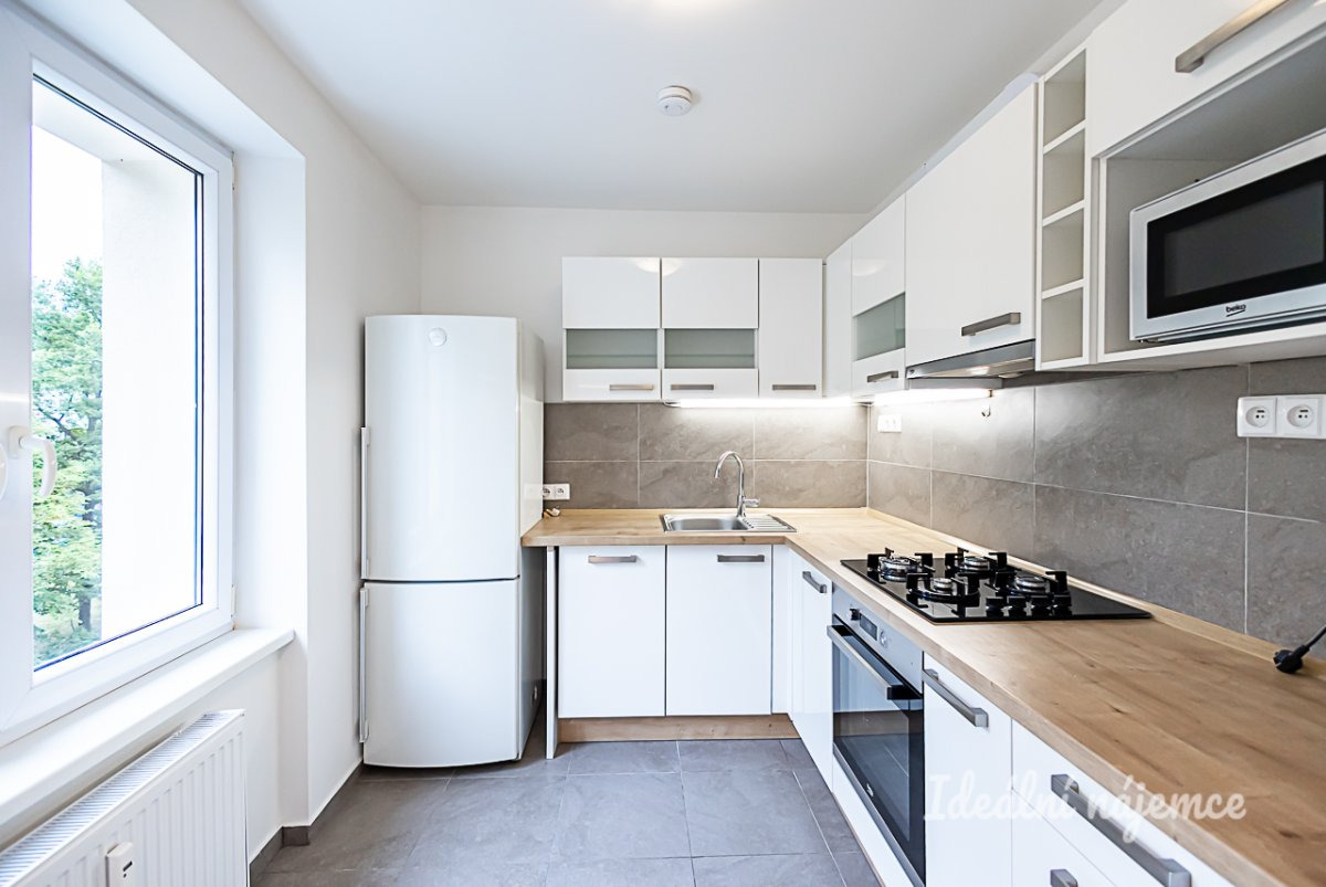 Pronájem bytu 2+1 s balkonem a sklepem, Zelenečská, Hloubětín, 23900 Kč/měs, 54 m2