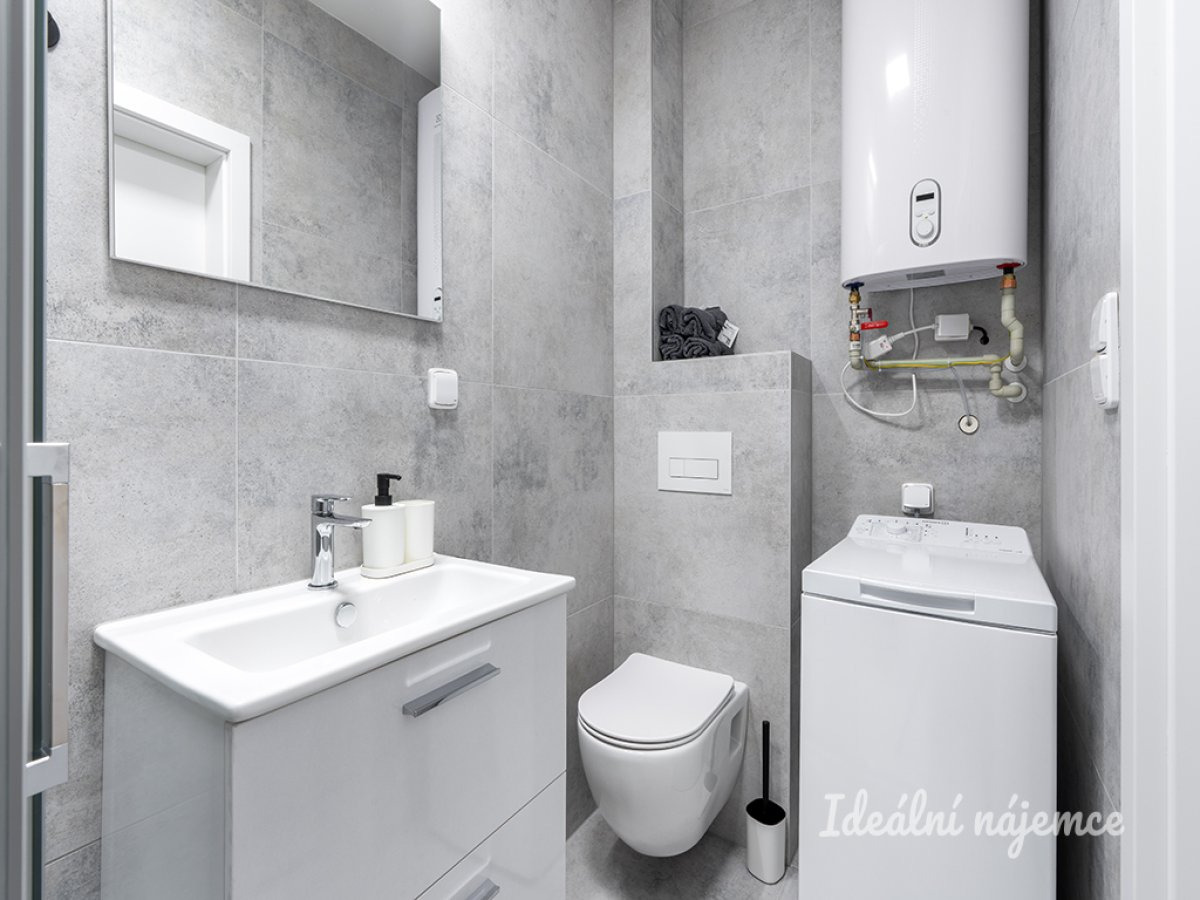 Pronájem bytu 1+kk, Za Černým mostem, Kyje, 17 000 Kč/měs, 24 m2