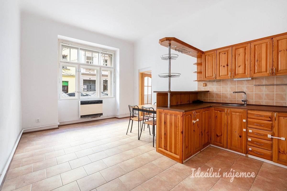 Pronájem bytu 1+1, Bořivojova, Žižkov, 21900 Kč/měs, 49 m2