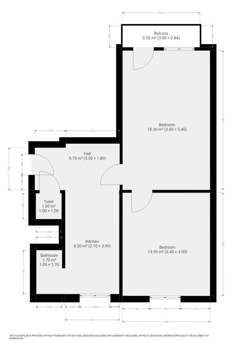 Pronájem bytu 2+1 56 m2