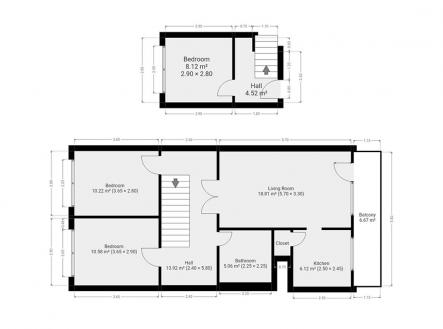 Pronájem bytu, 4+kk, 80 m²