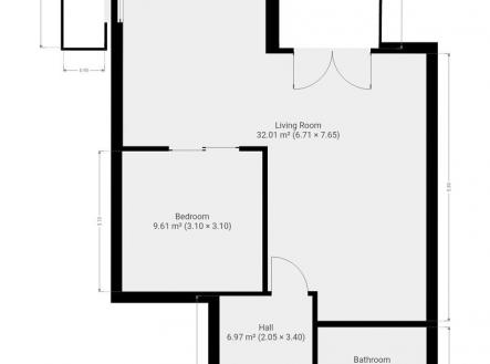 Pronájem bytu, 2+kk, 57 m²