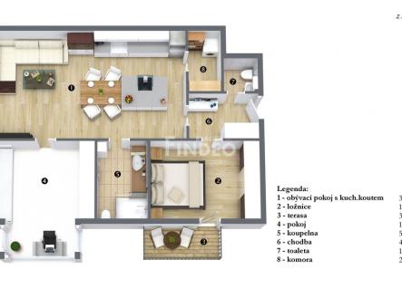 Prodej bytu, 3+kk, 75 m²