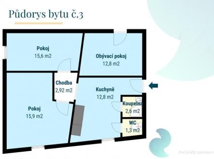 Prodej bytu, 3+1, 63 m²