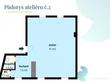 Prodej bytu, 1+kk, 52 m²