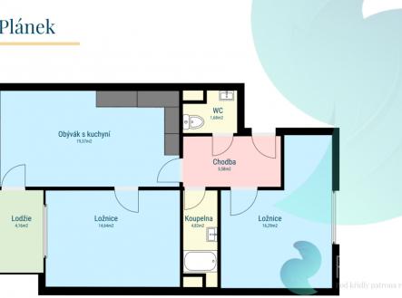 Prodej bytu, 3+kk, 63 m²