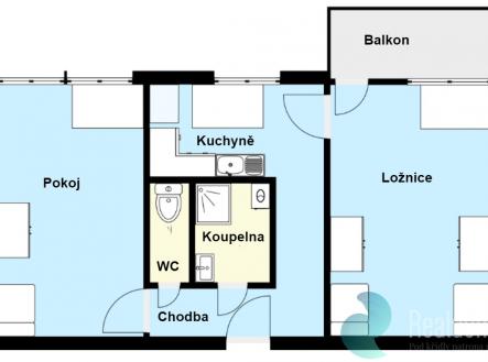 Prodej bytu, 2+1, 51 m²