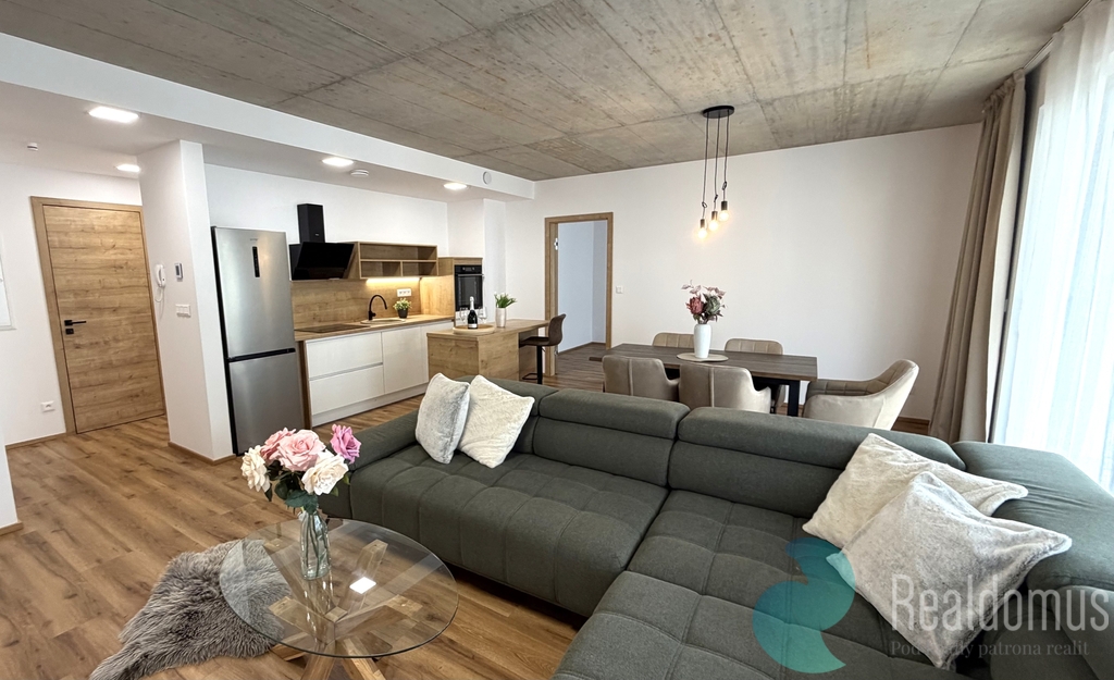 obývací pokoj s kuchyní