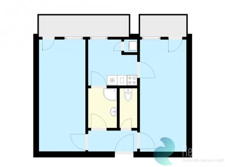 Prodej bytu, 2+1, 63 m²