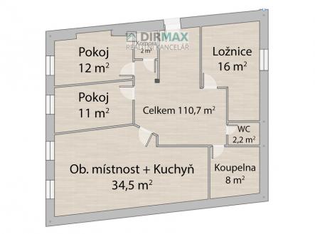 Prodej bytu, 4+kk, 110 m²