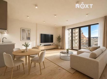 Pronájem bytu, 1+kk, 44 m²