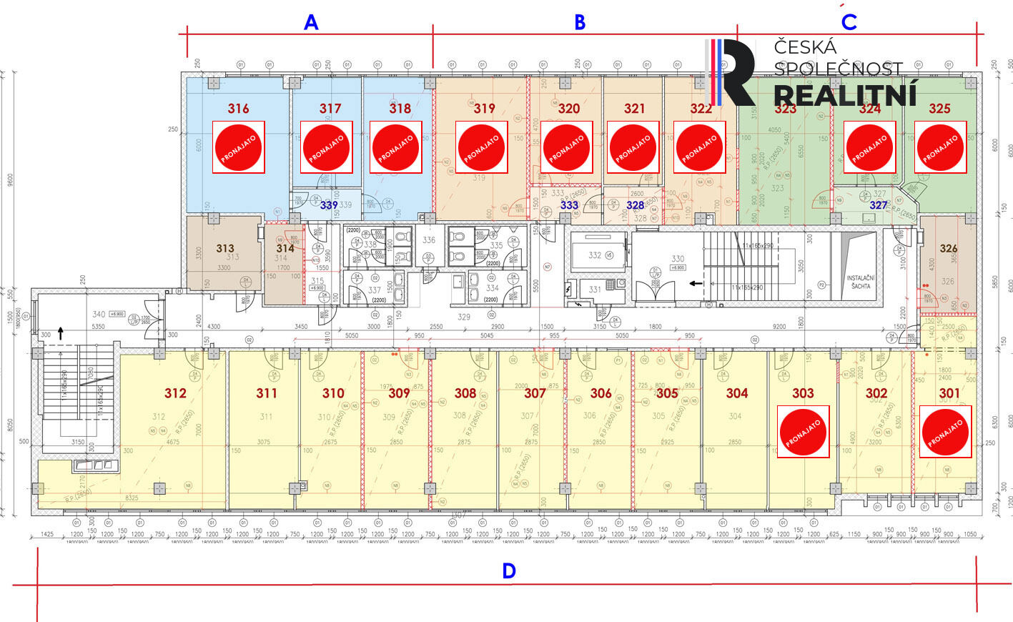 Pronájem, Komerční prostory kancelářské, 29,91 m2, Zlín