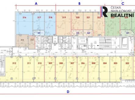 Pronájem kanceláře, 82 m²