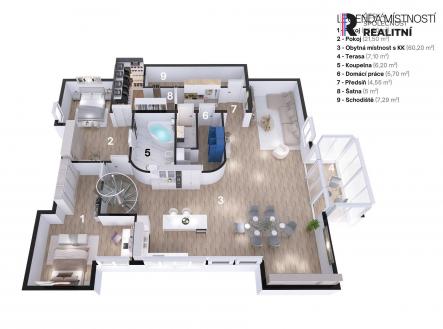 Prodej bytu, 4+kk, 195 m²