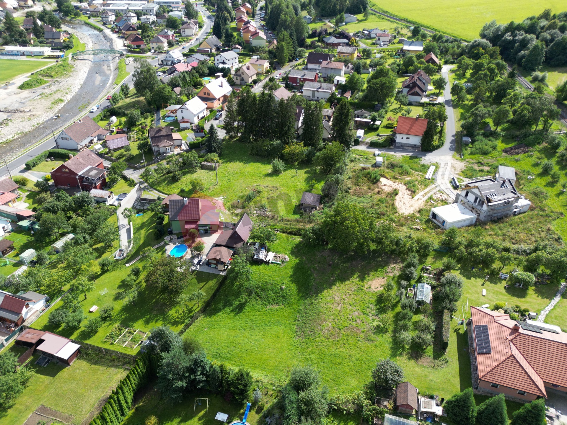 Prodej stavebního pozemku 1012 m2 Česká Ves, okres Jeseník