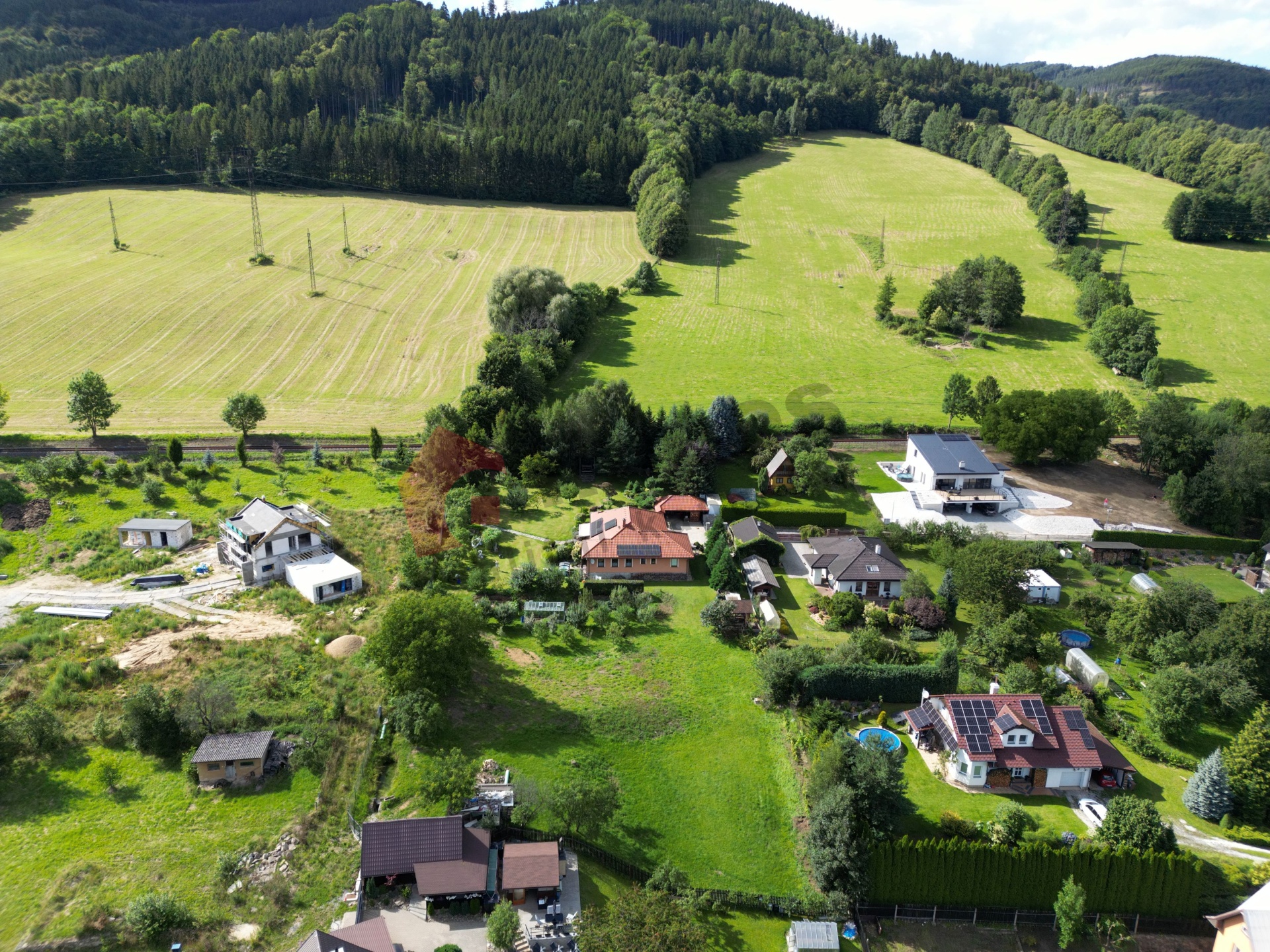 Prodej stavebního pozemku 1012 m2 Česká Ves, okres Jeseník